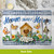 Bless This Home placemat set of 4 with butterflies, flowers, and home sweet home text.