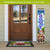 American Home Pine Reversible Porch Leaner with God Bless Our Home design on front side.