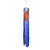 Zinnia in Bloom Windsock Wind Twister, purple and blue wind chime with floral design and orange flowers.