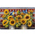 American Country Comfort Mat with sunflowers, blue bird, butterfly on American flag background design.