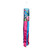 Springtime Hummingbirds Windsock Wind Twister with pink and blue fabric strips and hummingbird design hanging.
