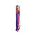 Perched Cardinals Windsock Wind Twister with pink, blue, and red cardinal bird design hanging ornament.