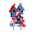 American Birdhouses Metal Art, patriotic birdhouses with birds and flowers on a decorative metal stand.