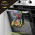 American Lemonade Cotton Hand Towel hanging from oven handle, colorful patriotic design on premium cotton.