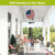 Wood American Flag Illuminated Wind Chime hanging on porch with floral decor and outdoor furniture.