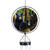 Black Bear Family Illuminated Wind Chime with three black bears and metal hanging decoration.