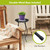 Crated Mason Jars Plant Stand with a durable metal base and slip-resistant feet on outdoor patio.
