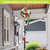 Ladybugs and Daisies hot air balloon spinner with red, green, and white colors outdoor decoration.