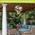 Ladybugs and Daisies Hot Air Balloon Spinner outdoor decor with colorful ladybugs and white daisies.