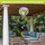 Sunshine Butterflies Hot Air Balloon Spinner outdoor decoration with colorful butterflies and flowers design.