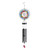 Bless This Home With Love Illuminated Wind Chime with floral design and black metal tubes hanging.