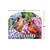 Perched Cardinals acrylic art sign, 8.25"x10.25", featuring two cardinals on hydrangeas with welcome text.