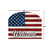 Wooden American Flag Acrylic Art Sign, 8.25" x 10.25", with "Welcome" text, red, white, and blue colors.