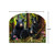 Black bear family acrylic art sign, 8.25x10.25 inches, featuring three black bears in a forest setting.