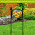 Birds in the Garden Acrylic Art Sign with sunflowers, birds, and "WELCOME" on a garden stand.