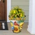 Birds in the Garden Large Planter with sunflowers, cardinals, and blue birds on a porch.