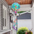 Dragonfly Garden Hot Air Balloon Spinner, colorful, vibrant, teal, pink, purple, outdoor decorative garden spinner.