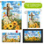God Bless Our Home Collection garden flags with cross, flowers, and inspirational text in various sizes.