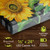 Briarwood Lane Checkered Sunflowers Large 16"x24" LED Canvas Art with yellow flowers and gray background.