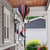 Red White & Blue Deluxe Hot Air Balloon Spinner with American flag design on metal pole.
