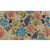 Scattered Shells coir doormat, 18x30, colorful coral and sea creature design on natural fiber background.