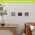Metal mini wall art, Farm Fresh Flowers design, small decorative squares on a home wall.