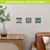 Farmhouse Flowers Metal Mini Moment decorative wall art set on a home interior wall with furniture.