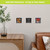 Metal mini moment decorative wall art with patterned jack-o-lanterns design.