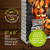 Patterned Jack-O-Lanterns on wood in rustic metal frame, 6x6 Mini Moments art by Briarwood Lane.