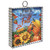 Faith Family and Fall Metal Mini Moment, silver frame with sunflowers, pumpkins, and fall leaves.