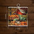 Autumn Farm Metal Mini Moment, 6x6 inch green truck with pumpkins and dogs on metal sign.