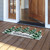Happy Let It Snow snowman coir doormat, 18x30 inches, with welcome message and winter design.