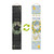 Welcome Wreaths Pine Reversible Porch Leaner in black and blue gingham with floral designs.