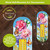Butterflies and Peonies metal wall-mounted thermometer with vibrant colorful butterflies and flowers design.