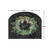 Black arched acrylic sign with floral wreath and "Home Sweet Home" text, 8.25" x 10.25".
