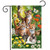 Kittens in Garden Garden Flag with four adorable kittens and flowers in a colorful garden setting.