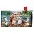 Summer Chipmunks Mailbox Cover, beach scene with chipmunks, palm trees, and colorful beach chairs depicted.