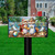 Summer Chipmunks Mailbox Cover with colorful beach scene and chipmunks on tropical vacation.