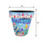 With God Medium Planter, 11" tall, colorful floral design with inspirational quote and vibrant bird.