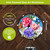 Butterflies and Peonies Illuminated Wind Chime with colorful flowers, butterflies, and solar powered LED lights.