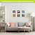 Zinnias in Bloom Metal Mini Moment decorative wall art with six colorful floral designs displayed.