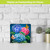 Colorful Hydrangeas Metal Mini Moment, small metal art piece with blue, pink, and teal hydrangeas.