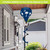 South Carolina Palm Tree Hot Air Balloon Spinner, blue, decorative outdoor porch accessory with palm trees.