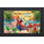 Happy Hour Parrot Doormat with colorful tropical design and black border, featuring blue parrot and text.