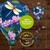 Briarwood Lane Dragonflies and Water Lilies hot air balloon spinner, 22" x 54" all-weather polyester.