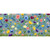 Wildflower Field Mini Mat with colorful floral pattern on blue background, featuring purple, yellow, pink flowers.