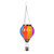 Multicolor Solar Balloon Lantern with metal chains, vibrant blue, red, yellow, and purple sections.