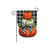 Stacked Patterned Pumpkins Burlap Garden Flag