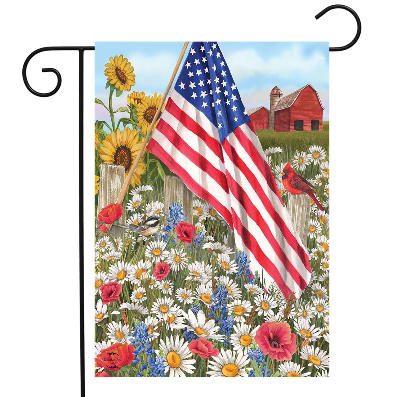 Image of America the Beautiful Summer Garden Flag