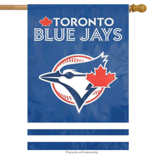 Toronto Blue Jays Applique Embroidered House Flag - Briarwood Lane